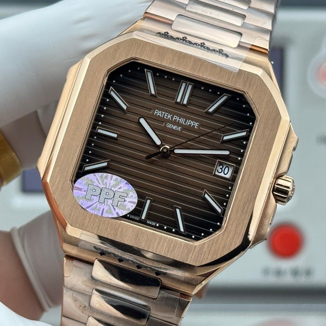 Square Nautilus-inspired 5821 Rose Gold Super Clone