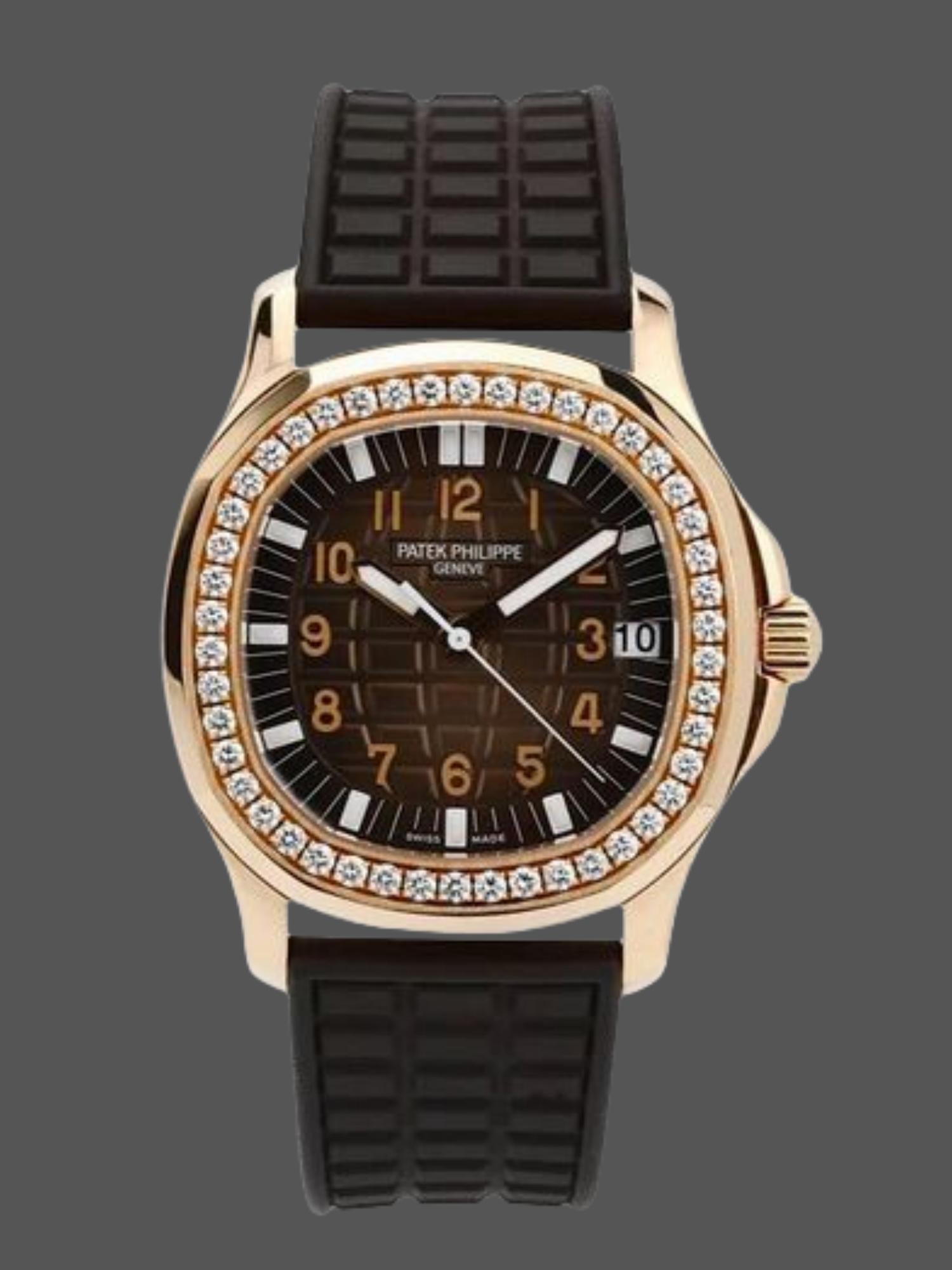 5068R‑001 Super Clone 36MM Gold‑Tone Diamond Bezel Ladies Watch