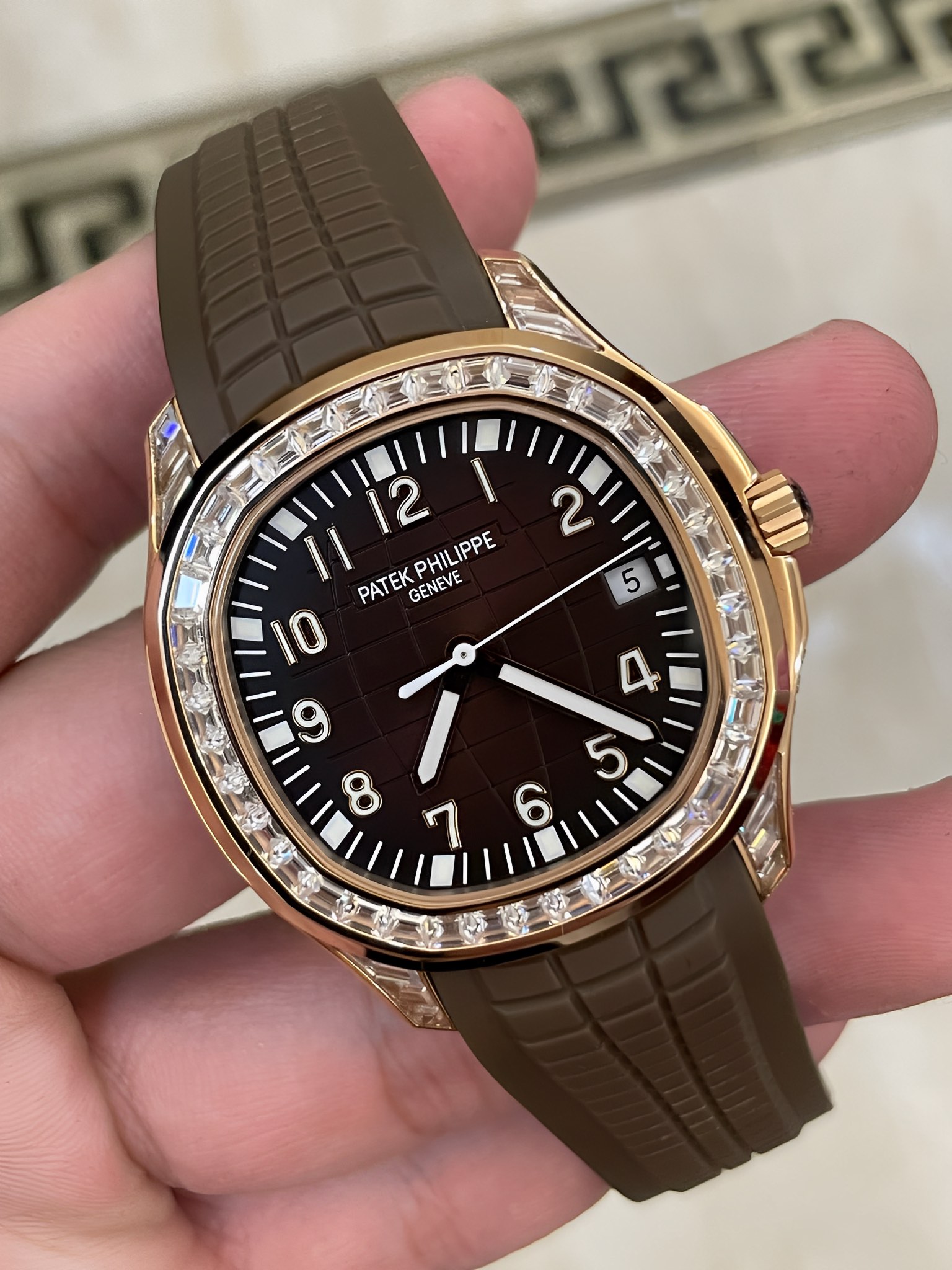 Patek Philippe Aquanaut 5167 300G 010 Super Clone Multi-Tone Dial Mens Watch