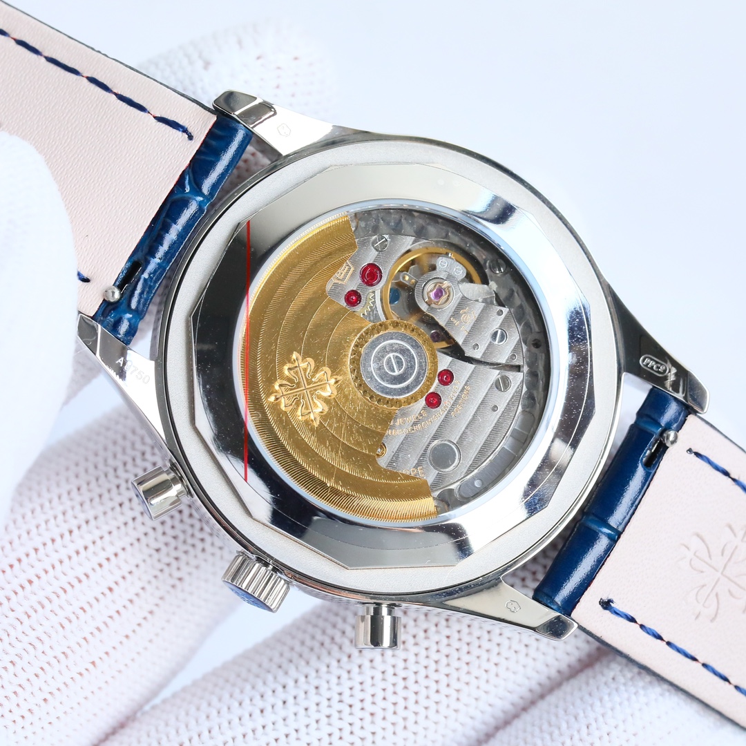 5960 Blue Dial Super Clone | White Gold Diamond Bezel