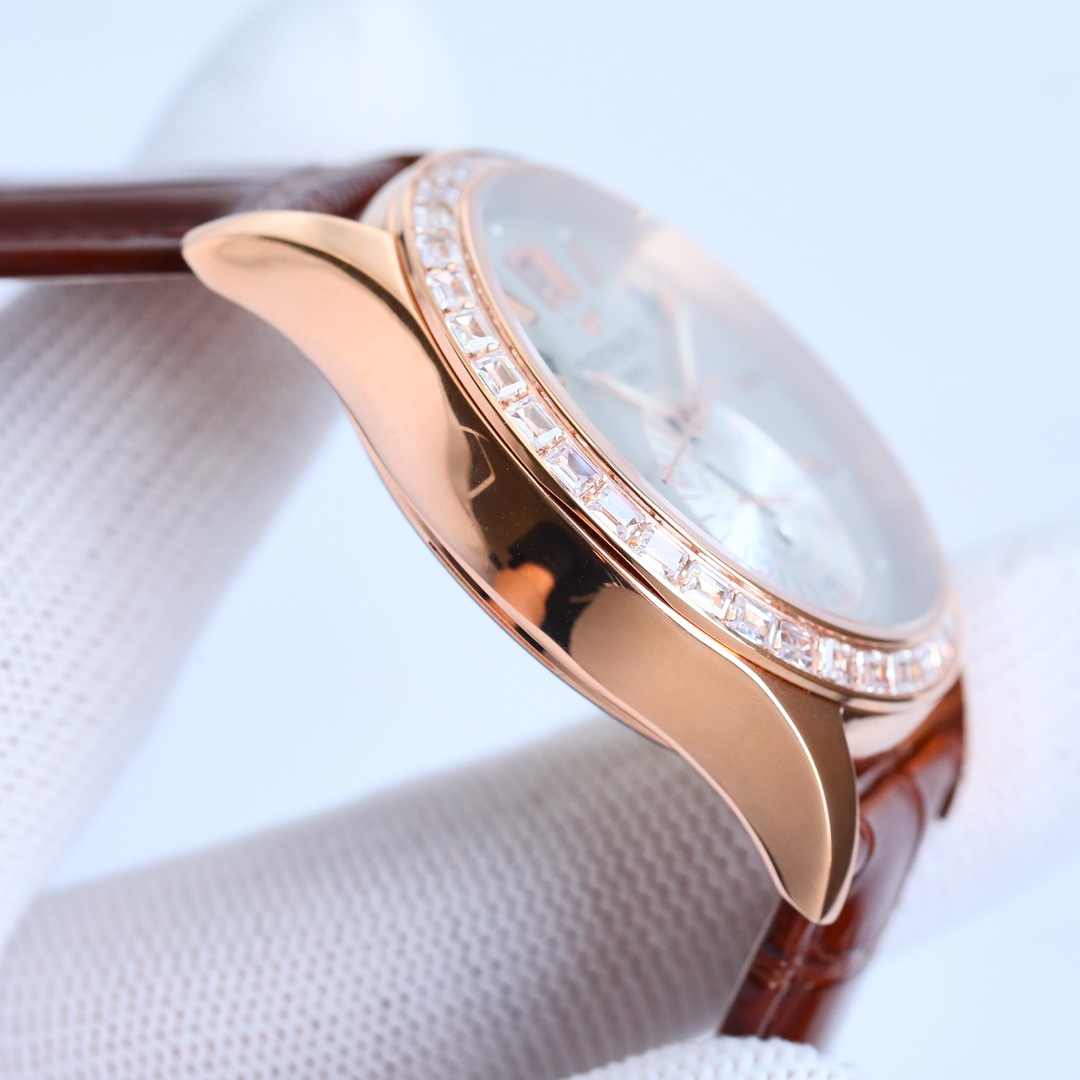 5960 Grey Dial Super Clone | Rose Gold Diamond Bezel