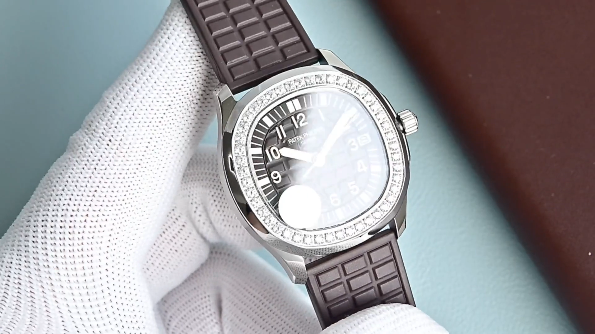 5067A Watch Super Clone: Diamond-Set Bezel & Brown Guilloché Dial