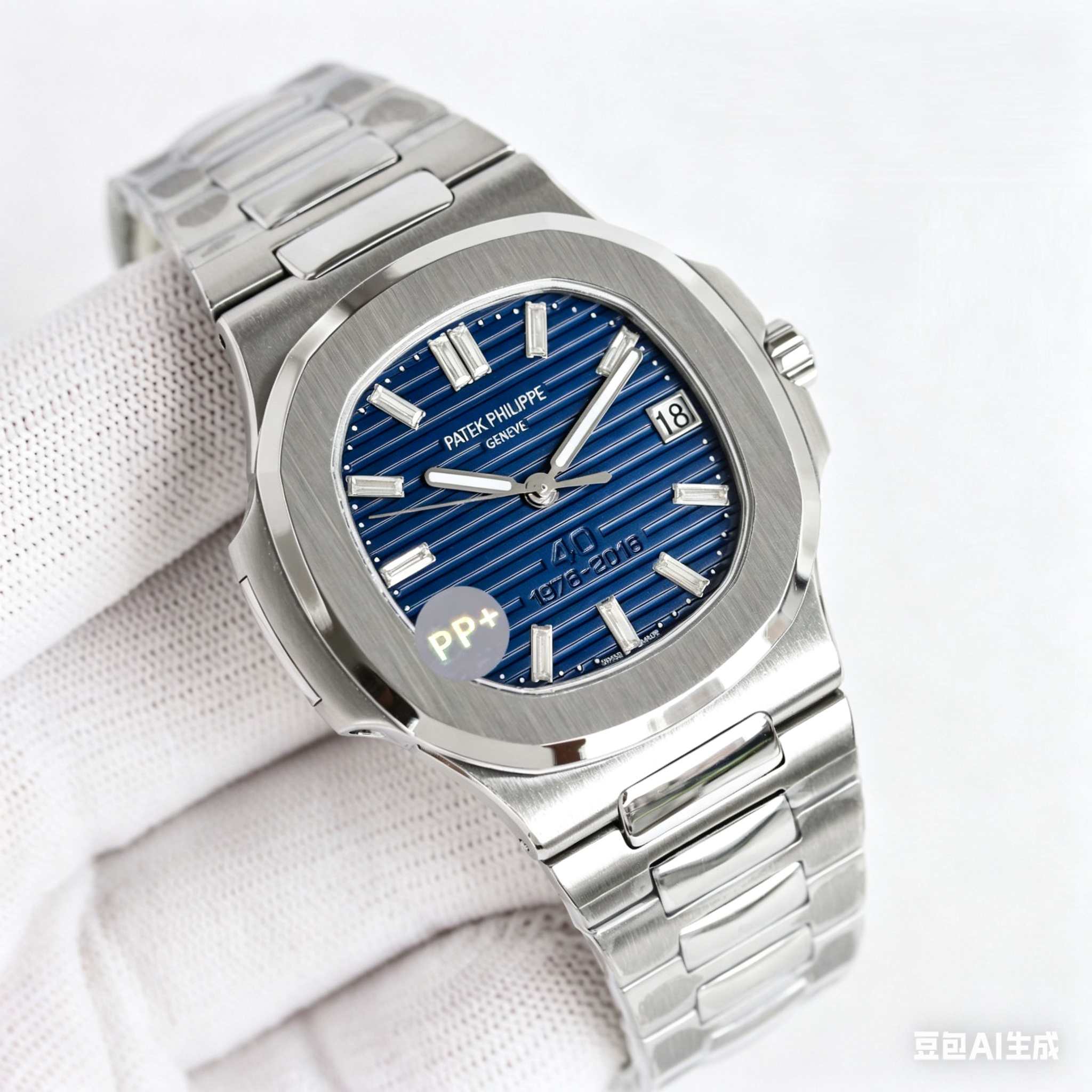 5711/1A-016 Super Clone | 40th Anniversary Blue Dial with Diamonds