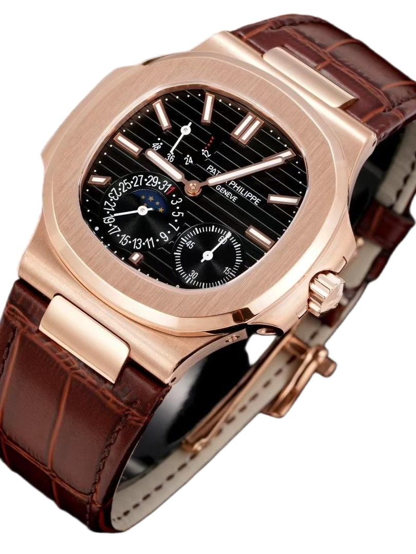 5712R-001 Inspired Super Clone: Rose Gold Nautilus-Style Complication