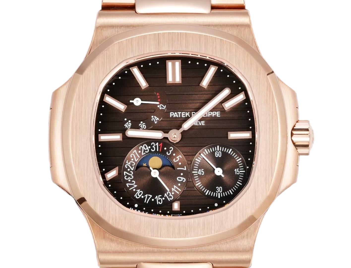 5712 Super Clone Watch – Full Rose Gold Brown‑Dial Edition
