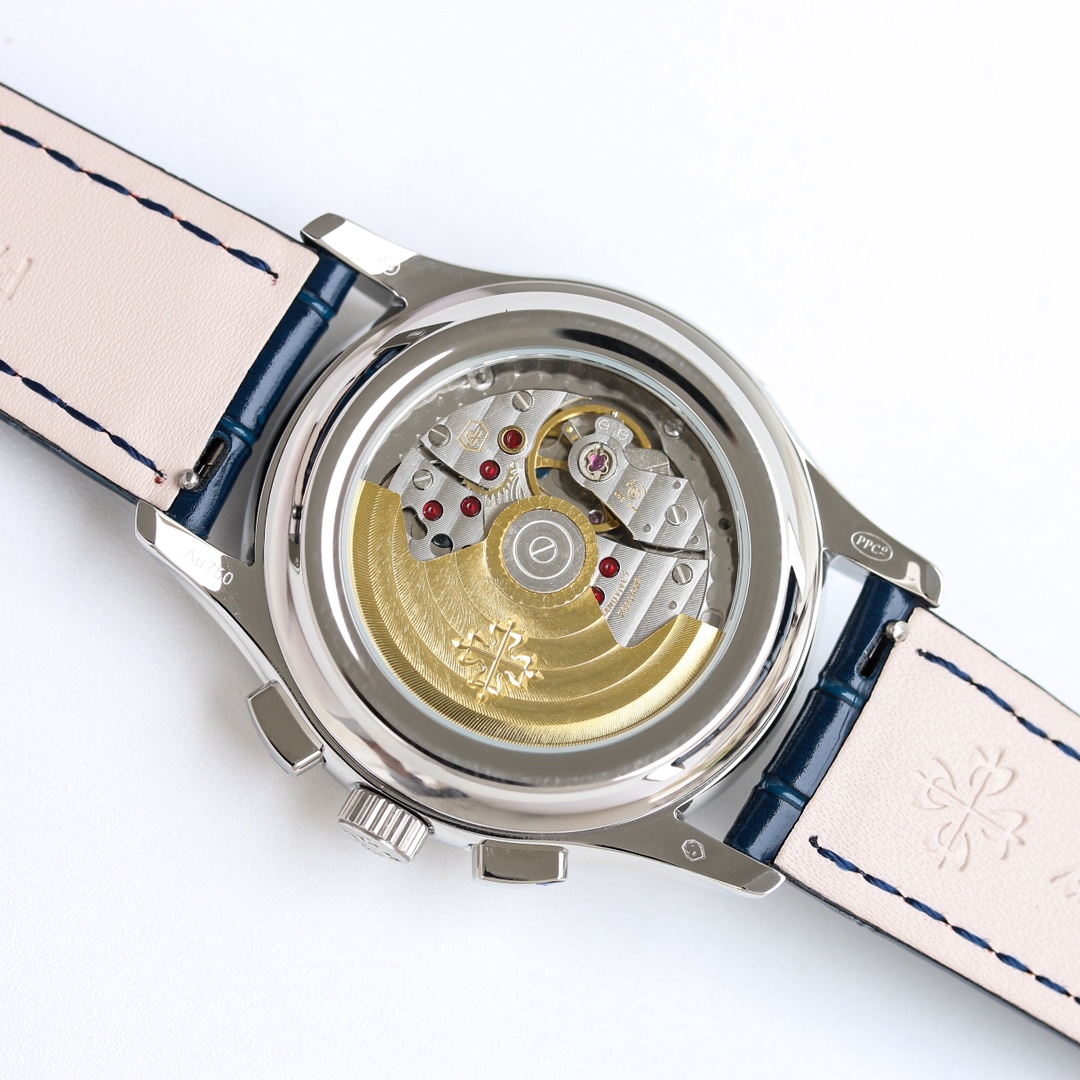 5960/1G-001 Super Clone | White Gold Diamond Bezel Blue Dial