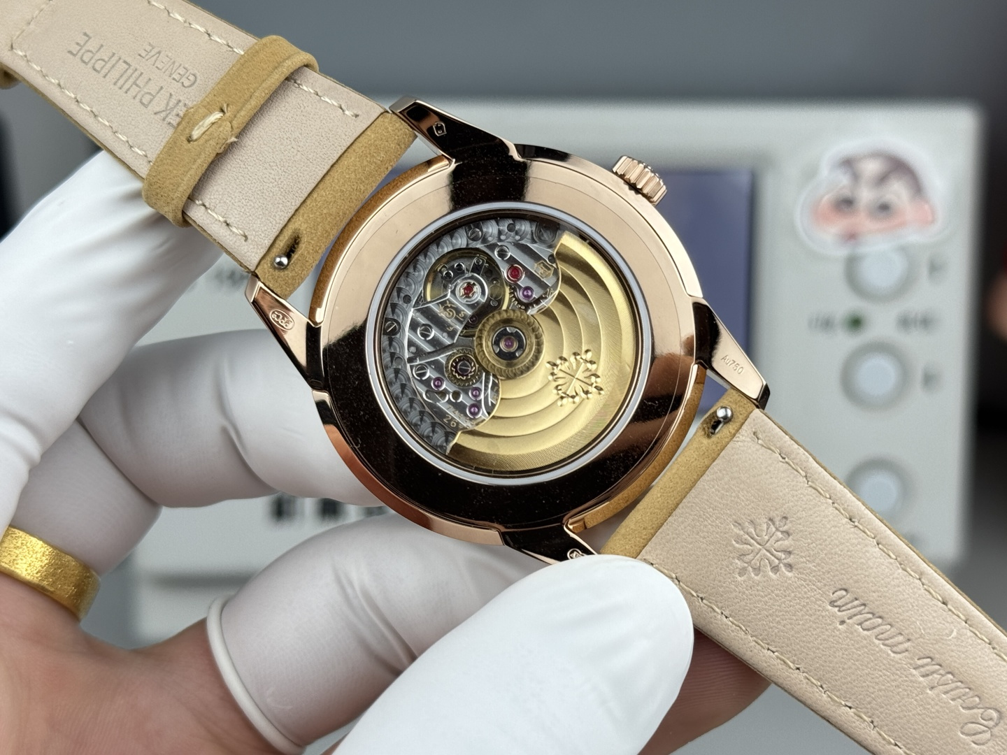 5226 Watch Super Clone 40mm Rose Gold Charcoal Black Textured Dial Dress Watch