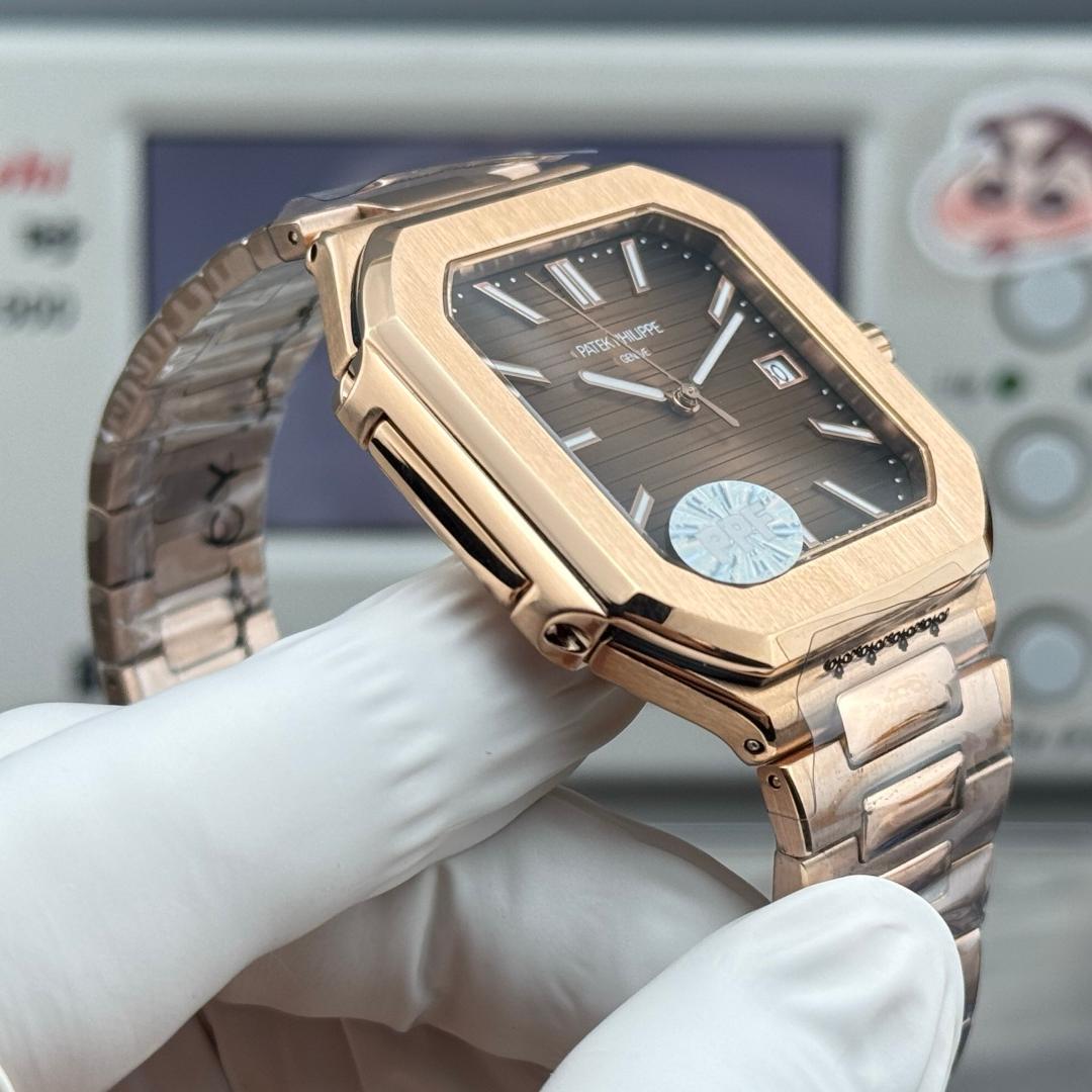 Square Nautilus-inspired 5821 Rose Gold Super Clone