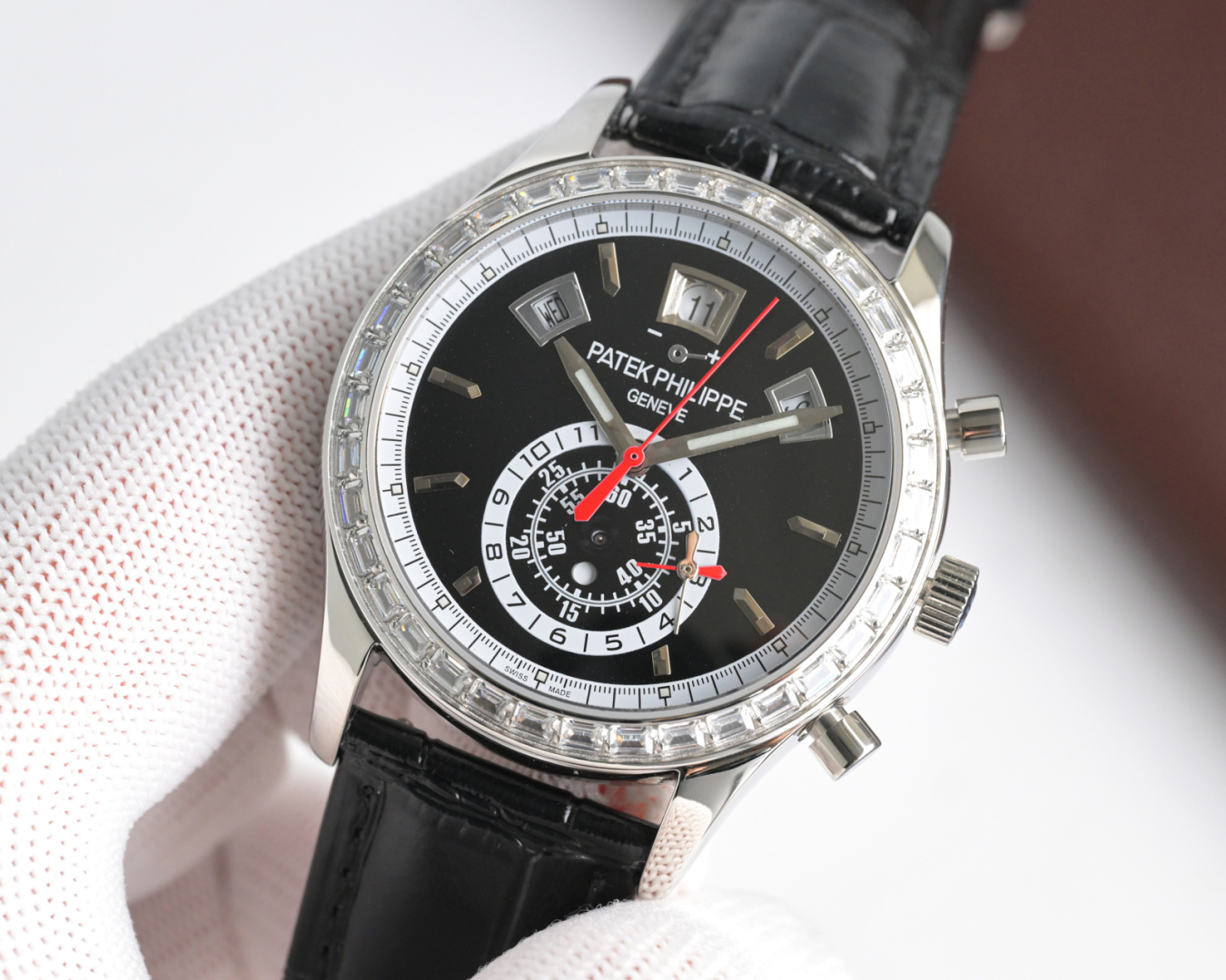 Luxury Super Clone 5961P-001 Platinum Black Dial Watch
