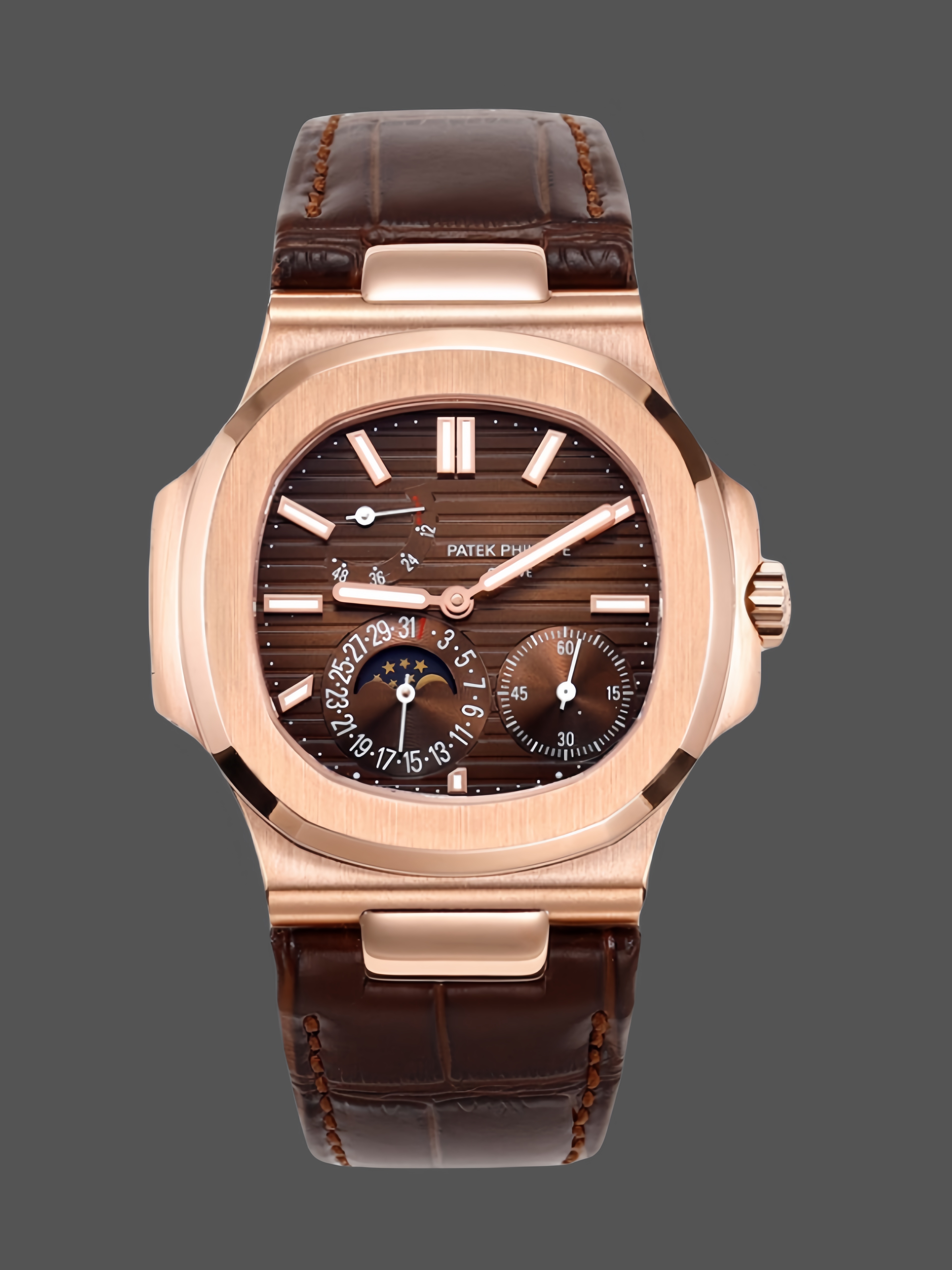 Nautilus 5712 Super Clone – 5712GR 001 Rose Gold Round Watch