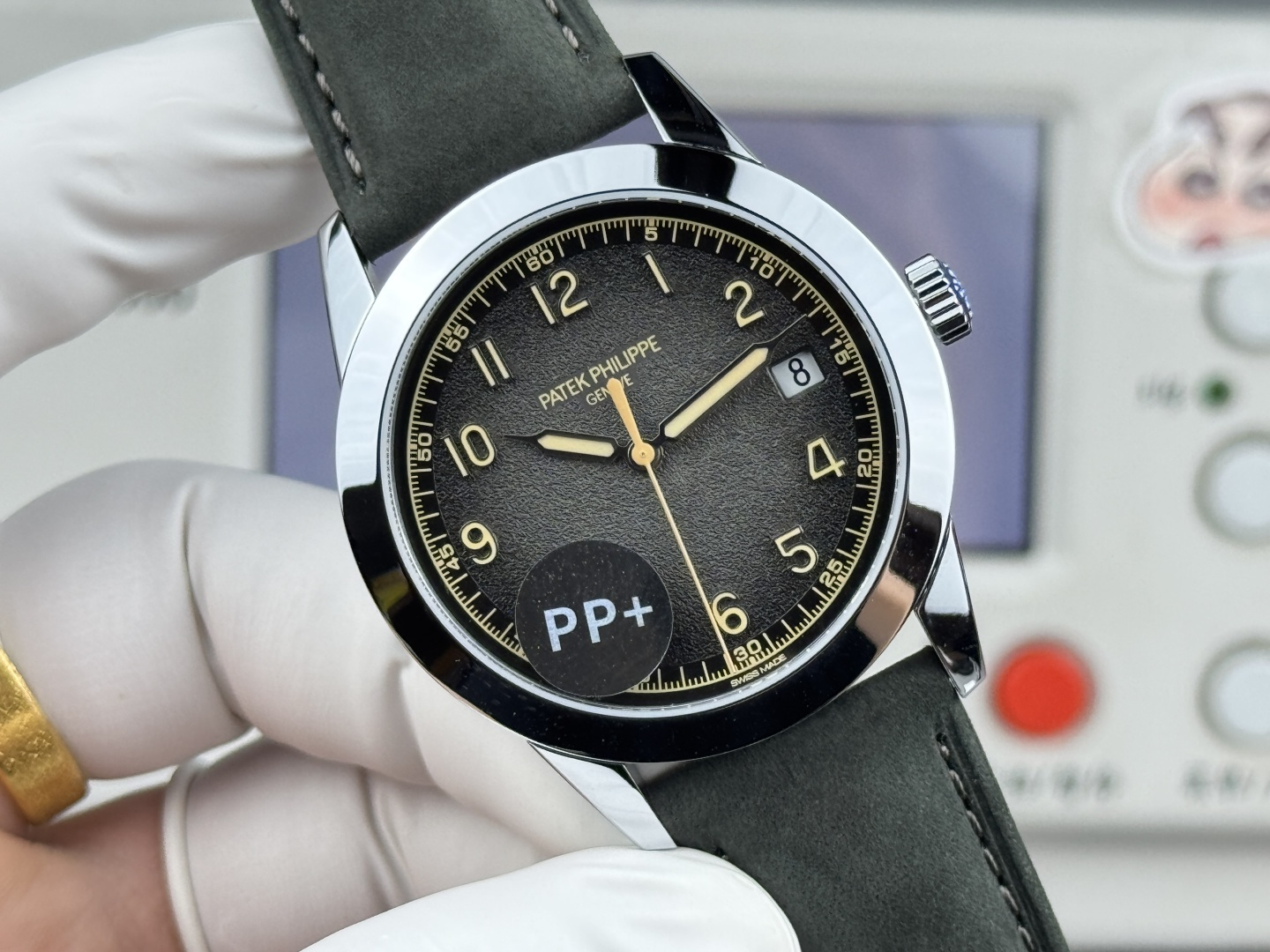 5226 Watch Super Clone: Forest Green Suede Strap Edition